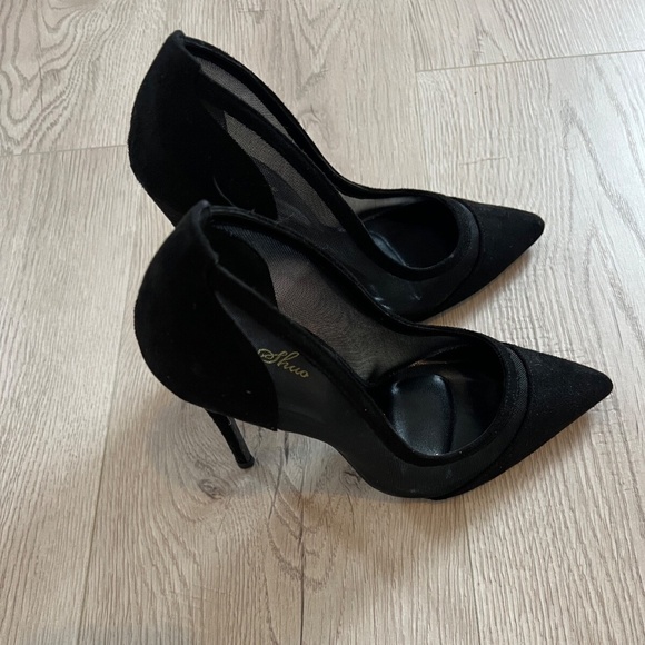 Women 12cm/4.72 Inch Pointed Toe High Heel Pumps Sexy Slip Stiletto Mesh Sz.7 US - Picture 5 of 9